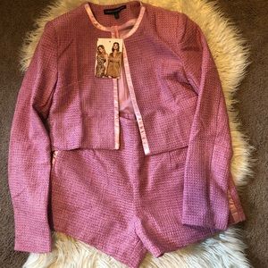 Naked wardrobe jacket and shorts set